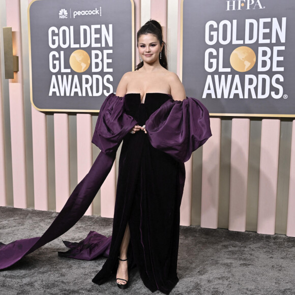 Selena Gomez au photocall de la 80ème cérémonie des Golden Globes, au "Beverly Hilton" à Los Angeles, le 10 janvier 2023.
