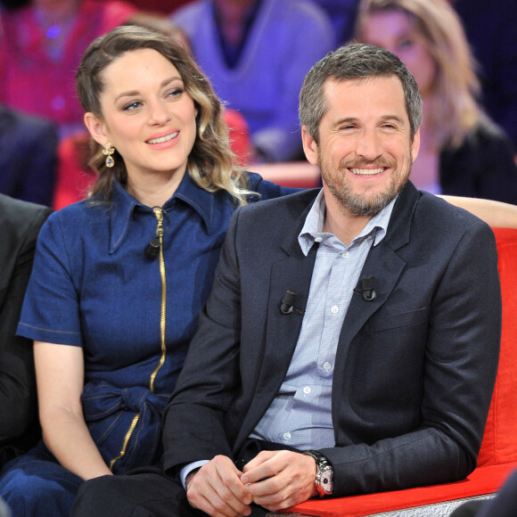 Exclusif - Marion Cotillard et Guillaume Canet - Enregistrement de l'émission "Vivement Dimanche prochain" présentée par M.Drucker et diffusée le 5 mai sur France 2. Le 29 avril 2019 © Guillaume Gaffiot / Bestimage 