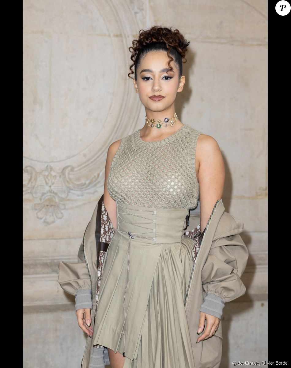 Léna Mahfouf (Léna Situations) - Photocall au défilé de mode Haute-Couture Christian Dior au musée Rodin lors de la Fashion Week Printemps-été 2023 de Paris, France, le 23 janvier 2023. © Olivier Borde/Bestimage