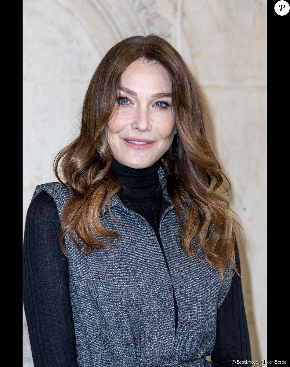 Carla Bruni-Sarkozy - Photocall au défilé de mode Haute-Couture Christian Dior au musée Rodin lors de la Fashion Week Printemps-été 2023 de Paris, France, le 23 janvier 2023. © Olivier Borde/Bestimage