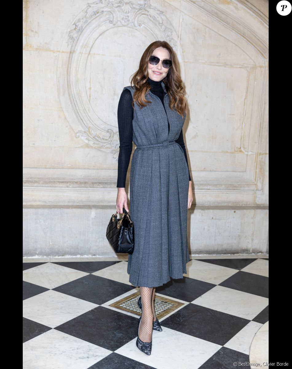 Carla Bruni-Sarkozy - Photocall au défilé de mode Haute-Couture Christian Dior au musée Rodin lors de la Fashion Week Printemps-été 2023 de Paris, France, le 23 janvier 2023. © Olivier Borde/Bestimage