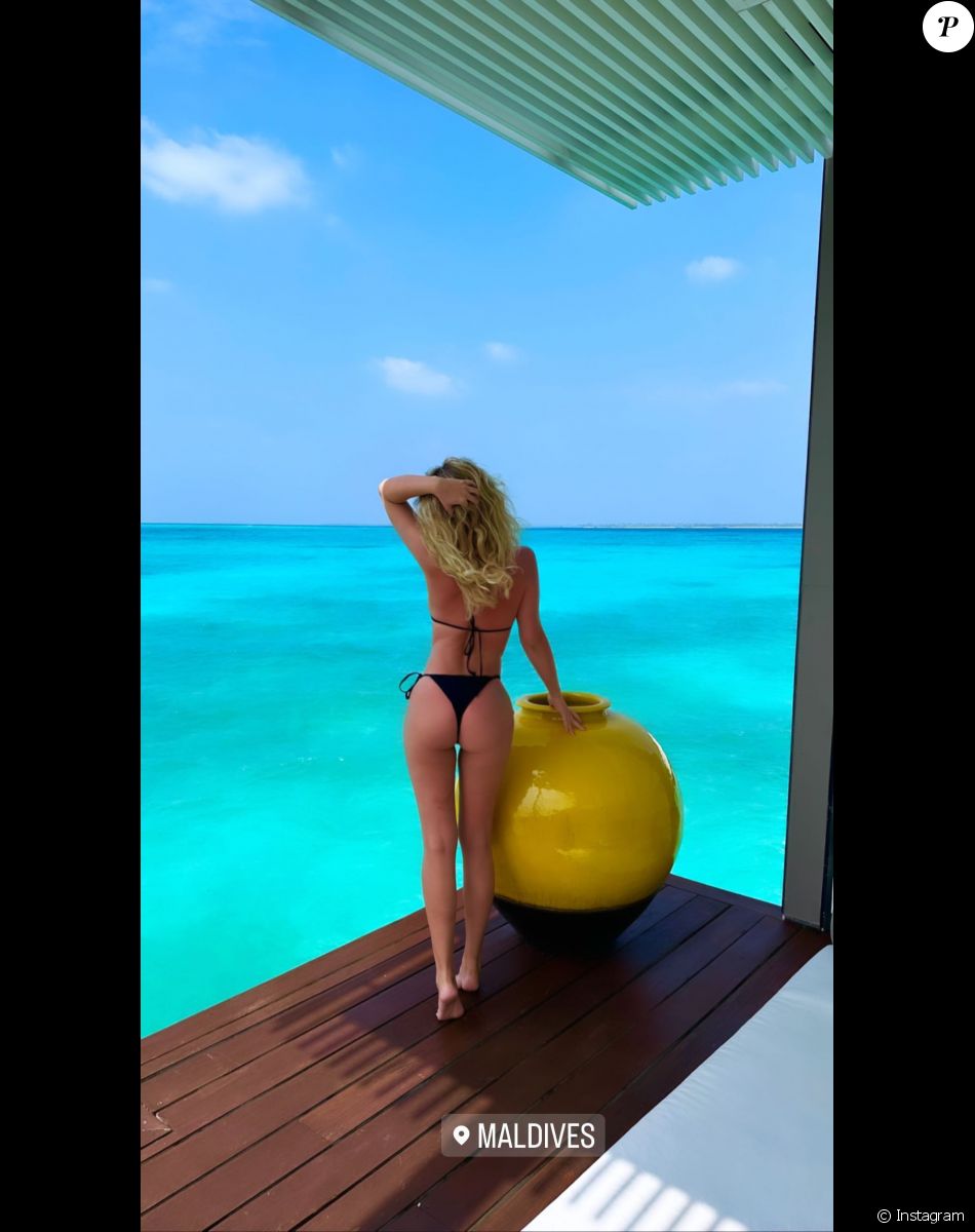Pola Petrenko d'"Ici tout commence" en vacances aux Maldives