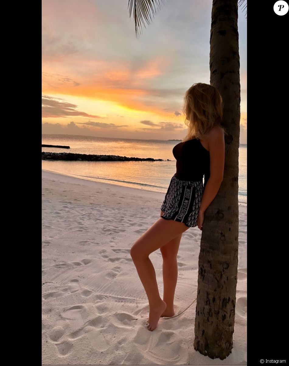Pola Petrenko d'"Ici tout commence" en vacances aux Maldives