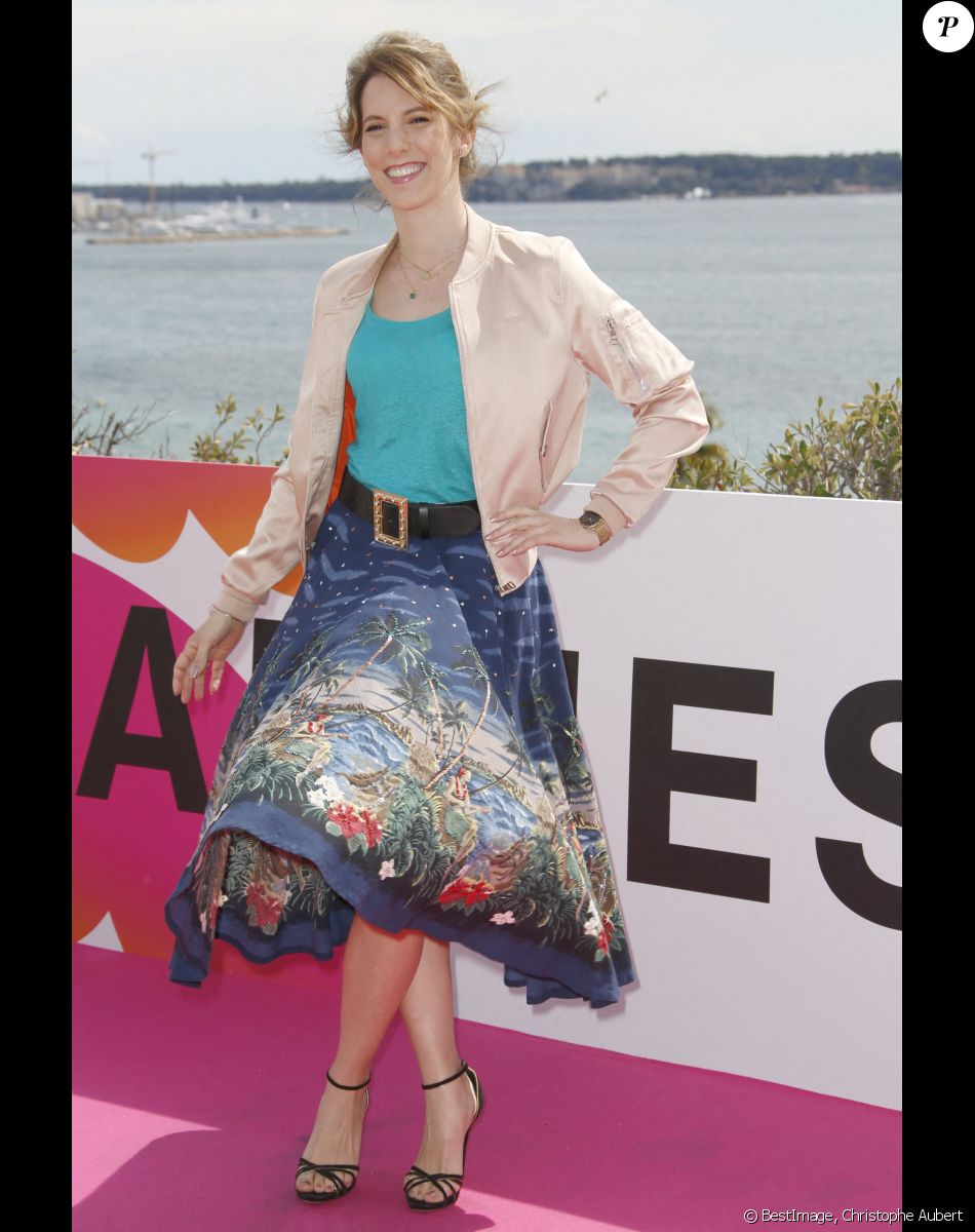 Léa François de PLUS BELLE LA VIE CANNESERIES SAISON 5 au Palais des Festivals et des Congrès de Cannes, samedi 2 avril 2022. © Christophe Aubert via Bestimage