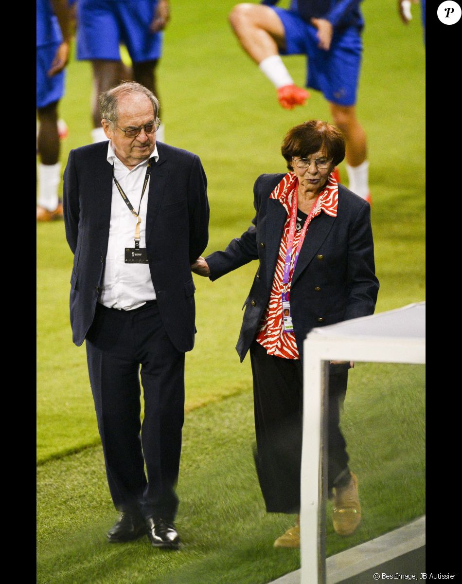 Noel Le Graet - president FFF - Entraînement de l'équipe de France de football, à l'avant-veille de la finale contre l'Argentine lors de la Coupe du Monde 2022 au Qatar (FIFA World Cup Qatar 2022), le 16 décembre 2022. © JB Autissier/Panoramic/Bestimage