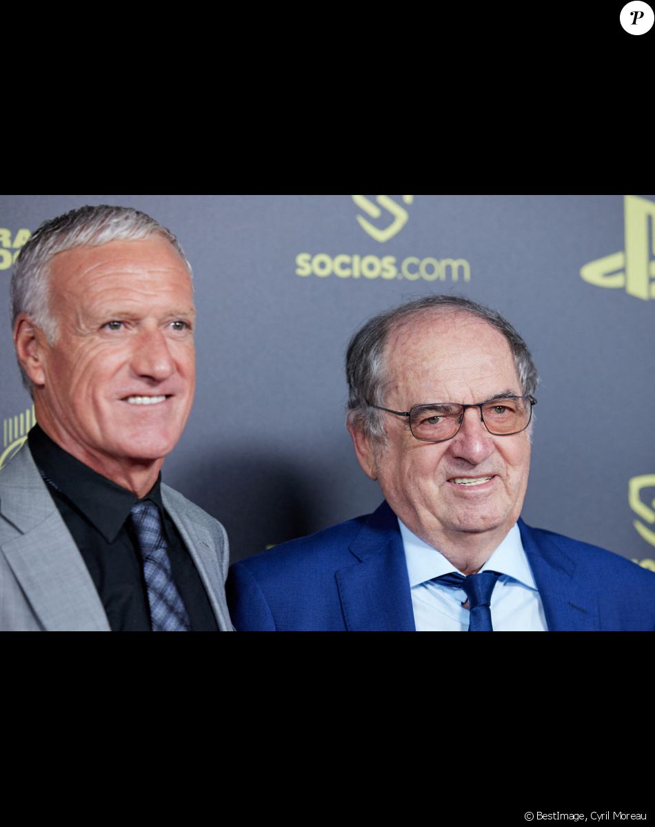 Didier Deschamps, Noël Le Graët - Photocall de la 66ème cérémonie du Ballon d'Or au Théâtre du Chatelet à Paris le 17 octobre 2022. © Cyril Moreau/Bestimage