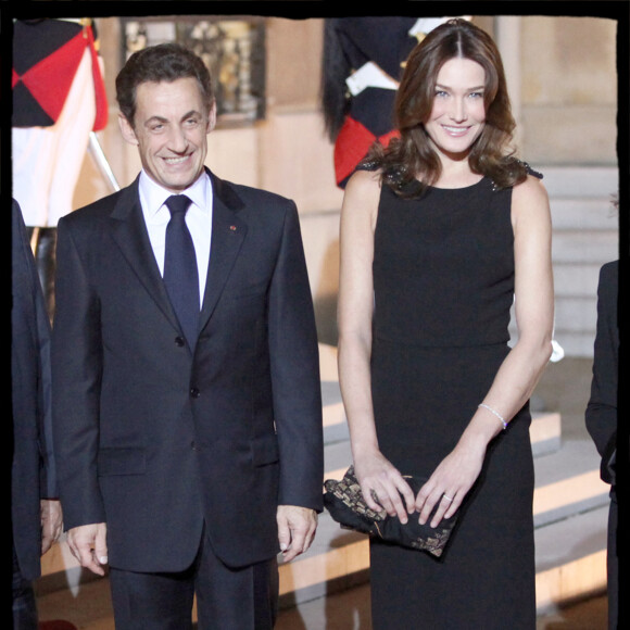 Nicolas Sarkozy et Carla Bruni-Sarkozy à l'Elysée en 2010