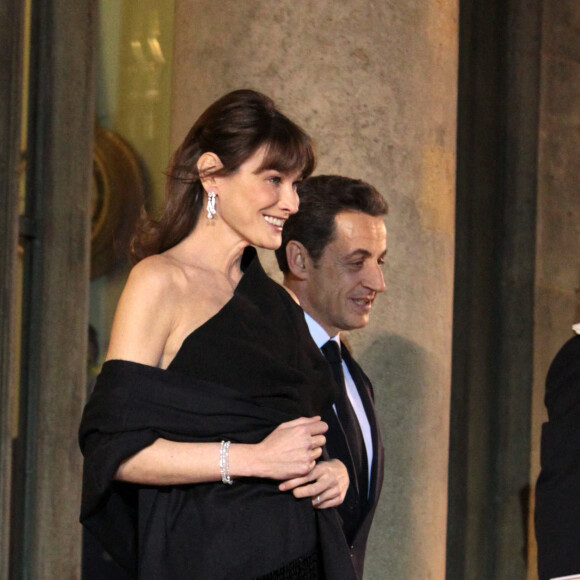 Nicolas Sarkozy et Carla Bruni-Sarkozy à l'Elysée en 2011