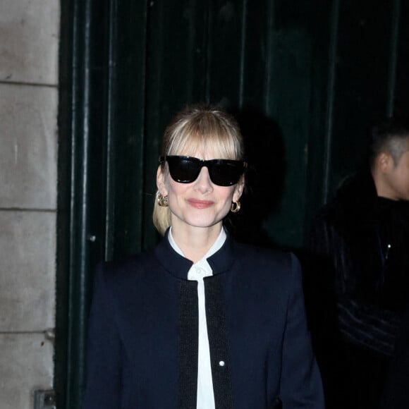 Mélanie Laurent - People au défilé Armani Privé Collection Haute Couture Printemps/Eté 2023" lors de la Fashion Week de Paris (PFW) à la Garde Républicaine © Christophe Clovis / Veeren / Bestimage 