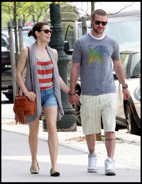 Jessica Biel et Justin Timberlake à New York en 2010