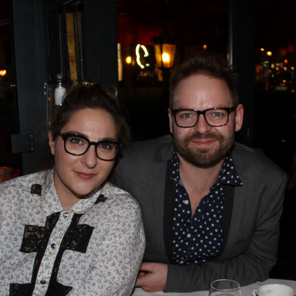 Exclusif - Marilou Berry et Arnaud Schneider - Marilou Berry et son compagnon Arnaud Schneider dînent au Fouquet's et passent la soirée au Queen à Paris le 4 mars 2015.