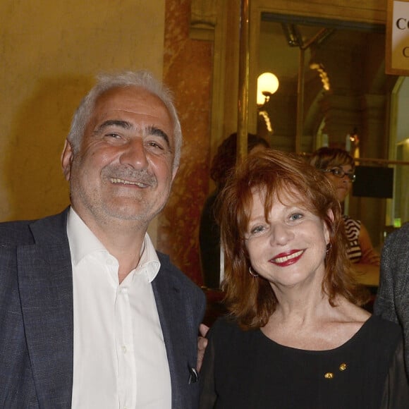 Guy Savoy, Jean-Pierre Marielle et sa femme Agathe Natanson - People assistent au concert de Patrick Bruel qui chante Barbara au Théâtre du Châtelet à Paris le 6 juin 2016. © Coadic Guirec / Bestimage