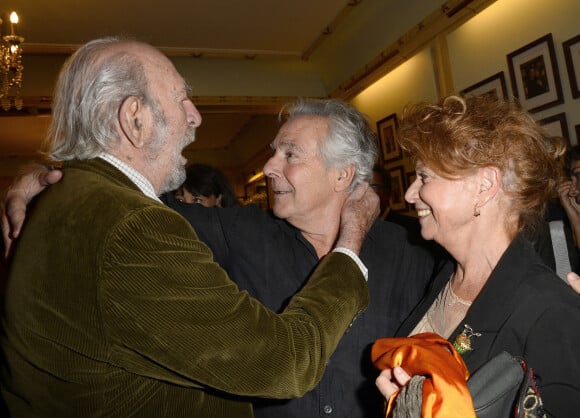Jean-Pierre Marielle et sa femme Agathe Natanson, Pierre Arditi - Générale de la pièce de théâtre "Le Mensonge" au théâtre Edouard VII à Paris, le 14 septembre 2015.