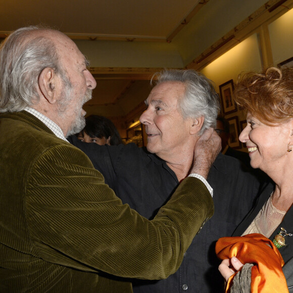 Jean-Pierre Marielle et sa femme Agathe Natanson, Pierre Arditi - Générale de la pièce de théâtre "Le Mensonge" au théâtre Edouard VII à Paris, le 14 septembre 2015.