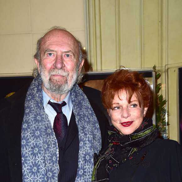 Jean-Pierre Marielle et sa femme Agathe Natanson - Gala de l'enfance maltraitée à la Salle Gaveau à Paris le 9 mars 2015.