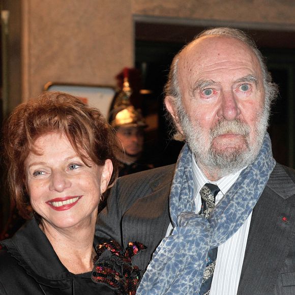 Jean-Pierre Marielle et sa femme Agathe Natanson - Gala de l'Espoir au théâtre des Champs-Elysées à Paris, le 23 octobre 2014.