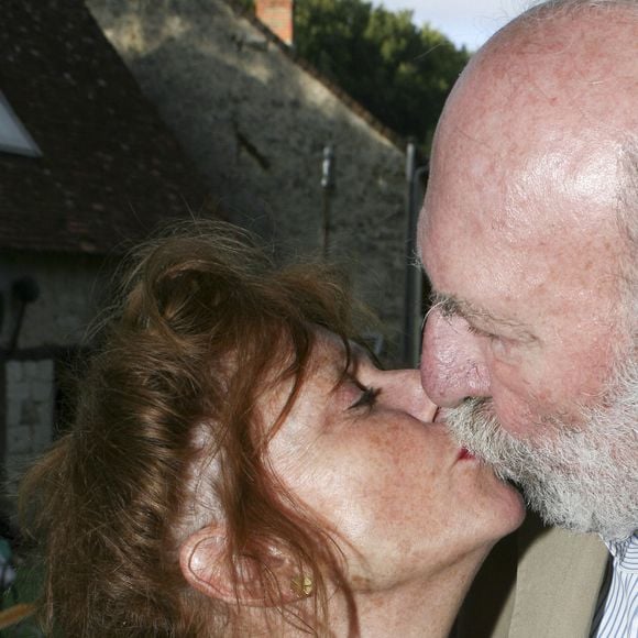 Jean-Pierre Marielle et sa femme Agathe Natanson - 19ème édition de "La Forêt des livres" à Chanceaux-près-Loches, le 31 août 2014. 