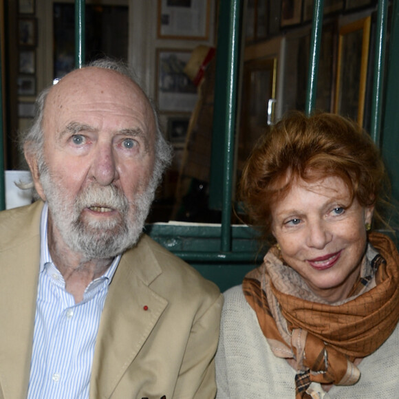 Jean-Pierre Marielle et sa femme Agathe Natanson - 19ème édition de "La Forêt des livres" à Chanceaux-près-Loches, le 31 août 2014. 