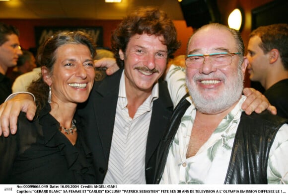 Gérard Blanc et Carlos  - Patrick Sebastien fête ses 30 ans de télévision à l'Olympia en 2004