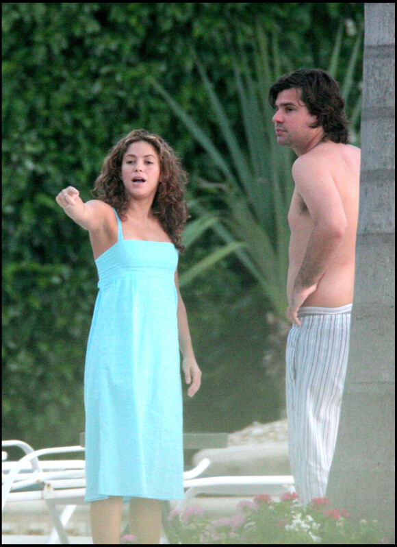 Exclusif - Shakira et Antonio de la Rúa en vacances à Miami en 2006