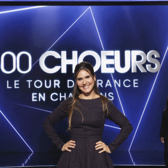 Exclusif - Joyce Jonathan - Enregistrement de l'émission "300 Choeurs : Le tour de France en chansons" à Paris, diffusée le 3 février 2023 à 21h10 sur France 3 © Jack Tribeca / Bestimage