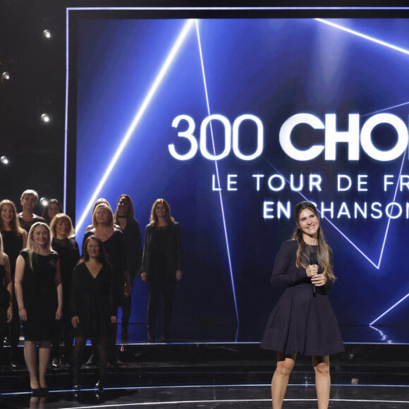 Exclusif - Joyce Jonathan - Enregistrement de l'émission "300 Choeurs : Le tour de France en chansons" à Paris, diffusée le 3 février 2023 à 21h10 sur France 3 © Jack Tribeca / Bestimage