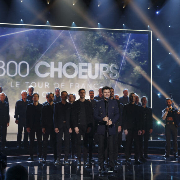 Exclusif - Vincent Niclo - Enregistrement de l'émission "300 Choeurs : Le tour de France en chansons" à Paris, diffusée le 3 février 2023 à 21h10 sur France 3 © Jack Tribeca / Bestimage