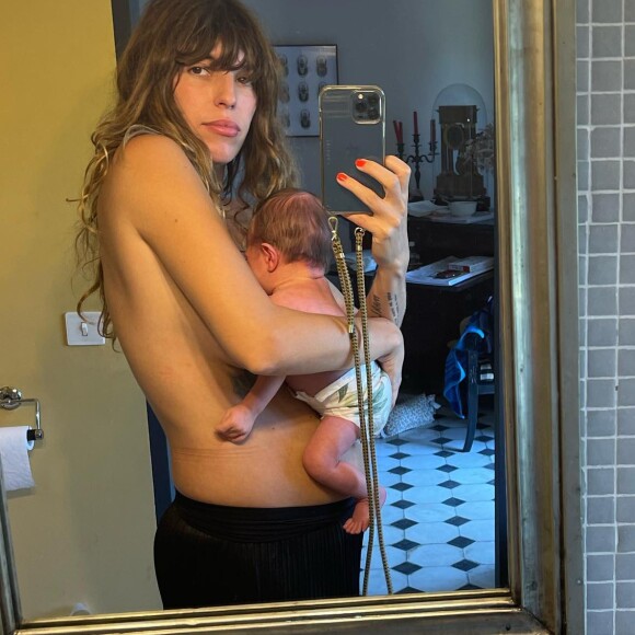 Lou Doillon et son petit dernier Laszlo