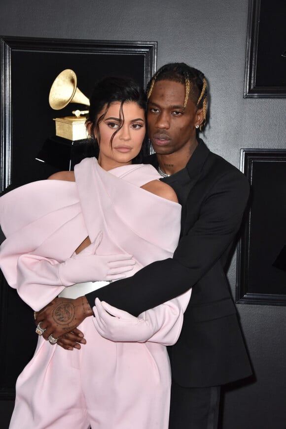 Kylie Jenner et Travis Scott lors de la 61ème édition des Grammy à Los Angeles le 10 février 2019.