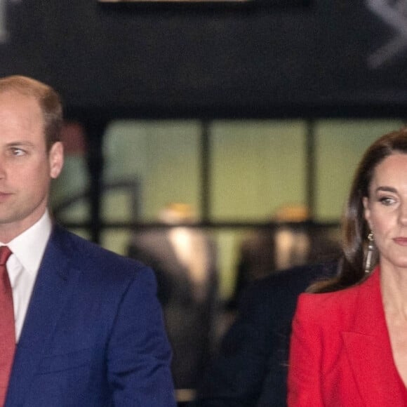 Le prince William, prince de Galles et Catherine Kate Middleton, princesse de Galles se rendent à la soirée "Shaping Us" en amont des BAFTA Awards 2023 à Londres le 30 janvier 2023. 