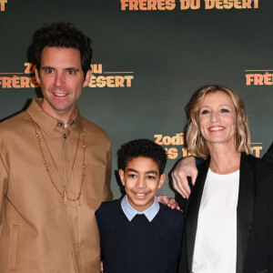 Mika, Yassir Drief, Alexandra Lamy et Eric Barbier à l'avant-première du film "Zodi et Téhu, frères du désert" au cinéma UGC Normandie à Paris, France, le 29 janvier 2023. Le film sera en salle le 8 février 2023. © Coadic Guirec/Bestimage 