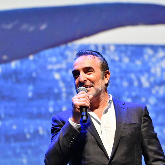 Jean Dujardin durant l'avant première mondiale au Grimaldi Forum à Monaco, le 9 février 2023, du film "Les gardiennes de la planète" réalisé par Jean-Albert Lièvre et raconté par J.Dujardin. © Bruno Bebert / Bestimage