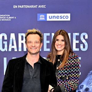 David Hallyday et Alexandra Pastor durant l'avant première mondiale au Grimaldi Forum à Monaco, le 9 février 2023, du film "Les gardiennes de la planète" réalisé par Jean-Albert Lièvre et raconté par J.Dujardin. © Bruno Bebert / Bestimages