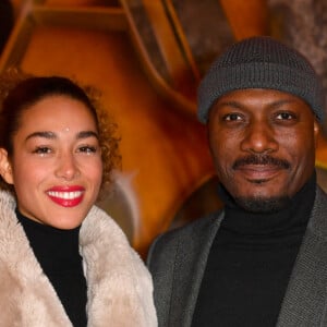 Exclusif - Harry Roselmack et sa compagne Jade Chantelle à la générale de la comédie musicale "Al Capone" aux Folies Bergère à Paris le 9 février 2023. © Veeren / B. Rindoff / Bestimage 