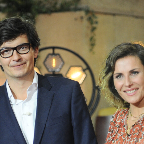 Exclusif - Caroline Margeridon, Pierre François Garcier et Marie du Sordet - Backstage de l'enregistrement de l'émission prime "Affaire conclue" dans les écuries du château de Chantilly, présentée par S.Davant et qui sera diffusée sur France 2 le 15 septembre 2020. Le 9 juillet 2020 © Guillaume Gaffiot / Bestimage