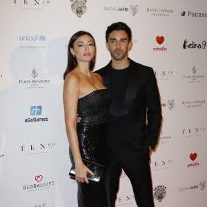 Rachel Legrain-Trapani et son compagnon Valentin Léonard - Photocall de la 10ème édition du "Global Gift Gala" à l'hôtel Four Seasons Hotel George V à Paris. © Marc Ausset Lacroix/Bestimage 