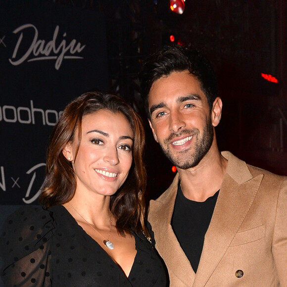 Rachel Legrain-Trapani et son compagnon Valentin Leonard - Soirée de lancement BoohooMan x Dadju à Paris, le 29 octobre 2019. © Veeren Ramsamy-Christophe Clovis/Bestimage