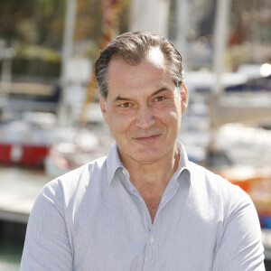Samuel Labarthe de la Foret Le 19 ème festival de la fiction tv de la Rochelle Photo call le jeudi 14 septembre 2017 sur le port au photocall de "La Forêt" lors de la 19ème édition du Festival de la Fiction TV de la Rochelle, le 14 septembre 2017. © Christophe Aubert/Bestimage