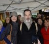 Samuel Labarthe et son ancienne femme Helene Medigue, Brigitte Kuster (Maire du 17eme arrdt de Paris) - Devoilement de la plaque en hommage a Loulou Gaste au 8 rue Saint-Ferdinand dans le 17eme arrondissement de Paris. Le 29 janvier 2014