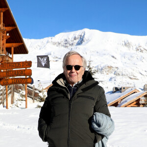 Fabrice Luchini au photocall du film "Un homme heureux" lors de la 26ème édition du festival international de comédie de l'Alpe d'Huez, à Huez, France, le 19 janvier 2023. © Dominique Jacovides/Bestimage 