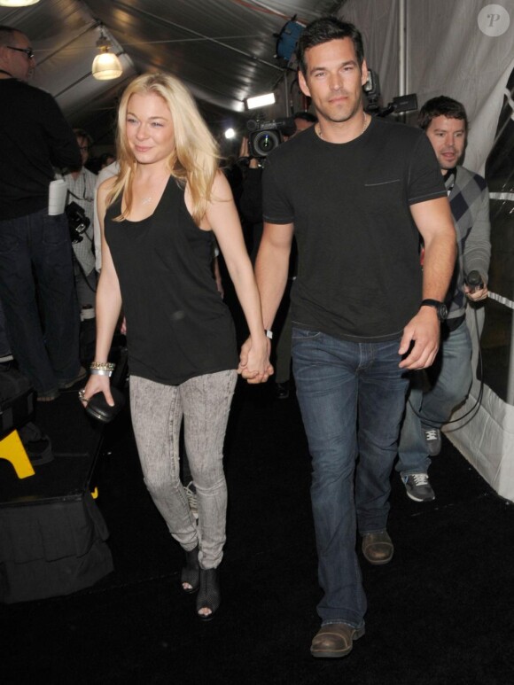 LeAnn Rimes et Eddie Cibrian participent à un tournoi de poker, à Los Angeles. 20/02/2010