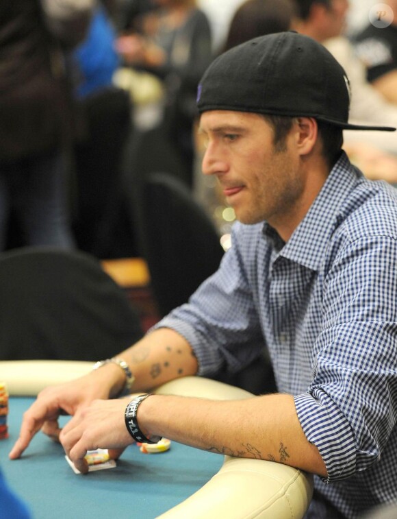 Michael Vartan participent à un tournoi de poker, à Los Angeles. 20/02/2010