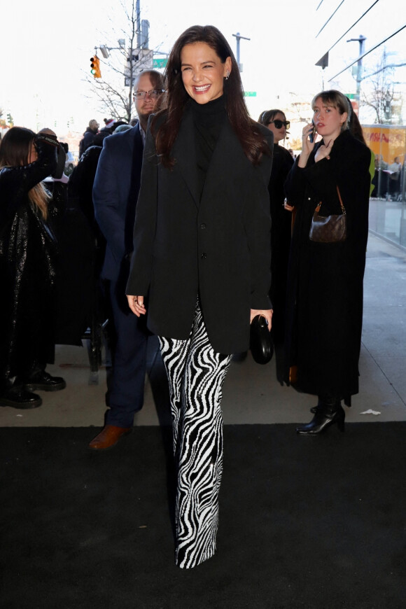 Katie Holmes - Arrivées des célébrités au défilé de mode prêt-à-porter automne-hiver 2023/2024 "Michael Kors" lors de la fashion week de New York le 15 février 2023.