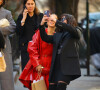 Simona Tabasco, Isabelle Adjani - Les célébrités quittent un restaurant après le défilé de mode prêt-à-porter automne-hiver 2023/2024 "Michael Kors" lors de la fashion week de New York le 15 février 2023.