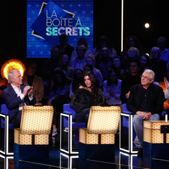 Exclusif - Salvatore Adamo, Jenifer Bartoli, Michel Boujenah - Enregistrement de l'émission "La boîte à secrets 15", au Studio 128 à Saint Denis, présentée par F.Bollaert et diffusée le 17 février 2023 sur France 3 © Christophe Clovis / Bestimage