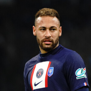 Neymar Jr (PSG) - 8ème de finale de la coupe de France de football entre Marseille et le PSG (2-1) à Marseille le 8 février 2023.