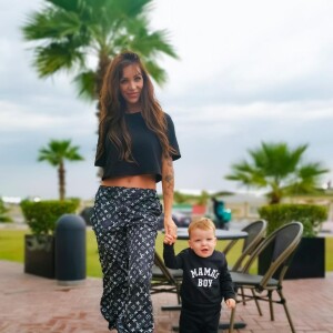 Julia Paredes et son fils Vittorio - janvier 2023