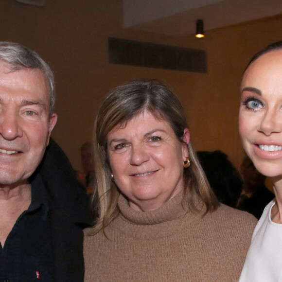 Exclusif - Martin Lamotte, sa femme Sophie et Alexandra Cardinale lors de la soirée de Gala "Rodin - Ballet Julien Lestel", produit par "Alexandra Cardinale Opera Ballet Production" à la salle Pleyel à Paris, France, le 9 Février 2023. © Bertrand Rindoff / Veeren / Bestimage 