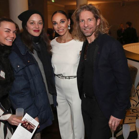 Exclusif - Marie-Camille Rivière, Marion Cotillard, Alexandra Cardinale et Gwendal Peizerat lors de la soirée de Gala "Rodin - Ballet Julien Lestel", produit par "Alexandra Cardinale Opera Ballet Production" à la salle Pleyel à Paris, France, le 9 Février 2023. © Bertrand Rindoff / Veeren / Bestimage 