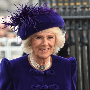 Camilla Parker Bowles, duchesse de Cornouailles - Arrivées des participants à la messe en l'honneur de la journée du Commonwealth à l'abbaye de Westminster à Londres le 11 mars 2019. 